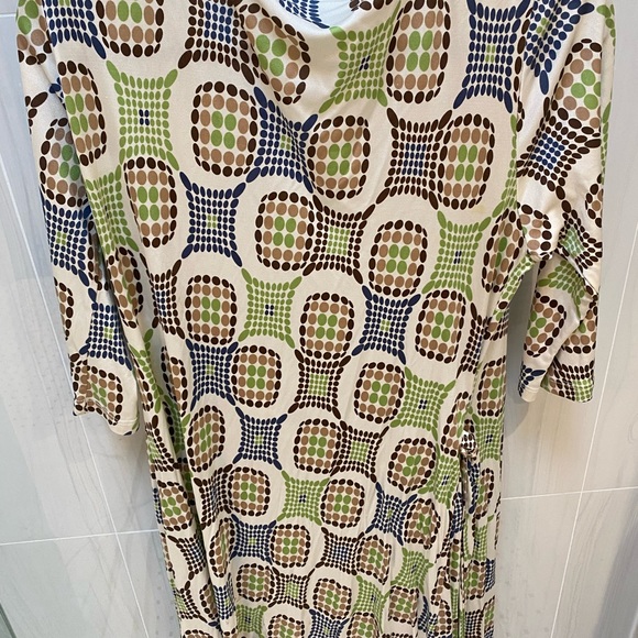 Pink Tartan geometric wrap dress - Picture 5 of 5